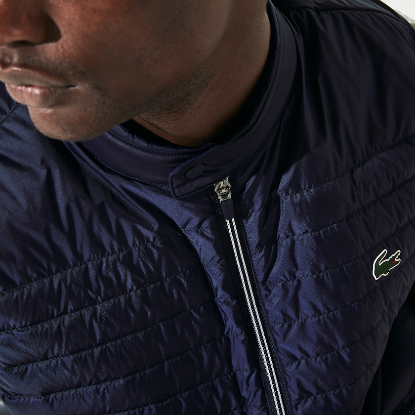 Chaleco De Golf Lacoste SPORT Lightweight Water-Resistant Quilted Hombre Azul Marino Azules | CD7-21022Y9
