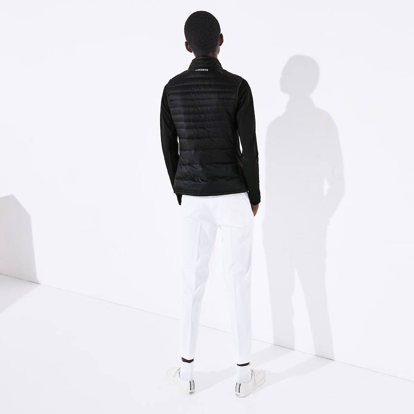 Chaleco De Golf Lacoste SPORT Water-Resistant Quilted Technical Mujer Negros | DE0-59655M7
