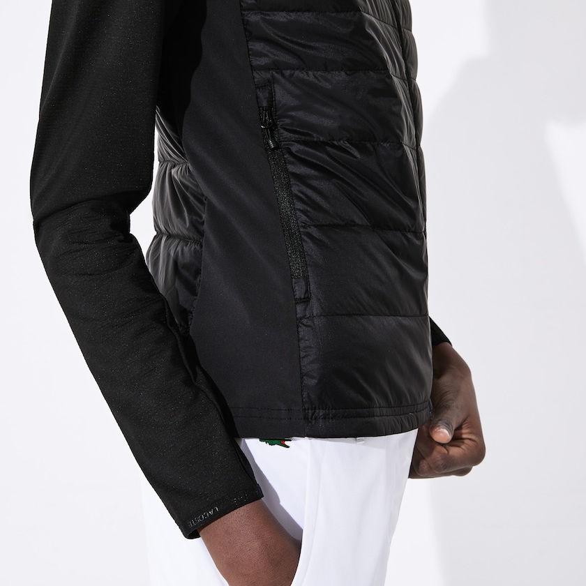 Chaleco De Golf Lacoste SPORT Water-Resistant Quilted Technical Mujer Negros | DE0-59655M7