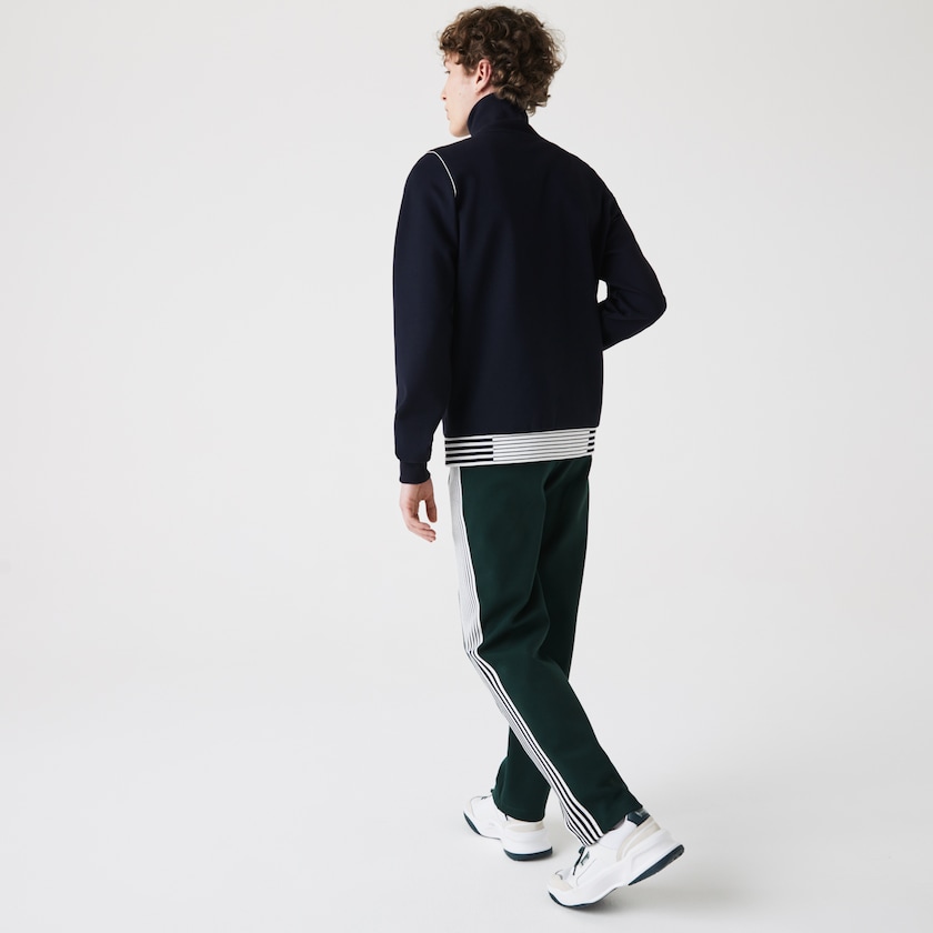 Chamarras Lacoste Heritage Zippered Tracksuit Hombre Azul Marino Azules | BL1-61406Y4