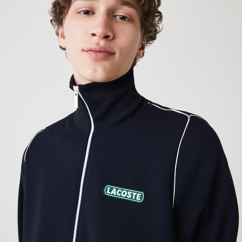 Chamarras Lacoste Heritage Zippered Tracksuit Hombre Azul Marino Azules | BL1-61406Y4