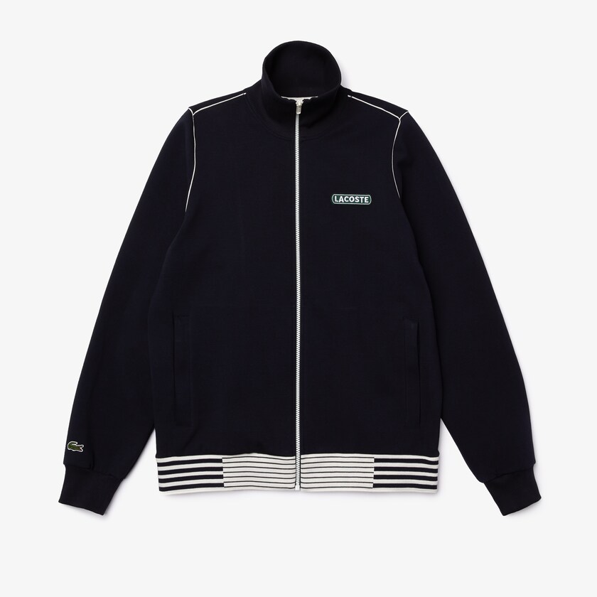 Chamarras Lacoste Heritage Zippered Tracksuit Hombre Azul Marino Azules | BL1-61406Y4