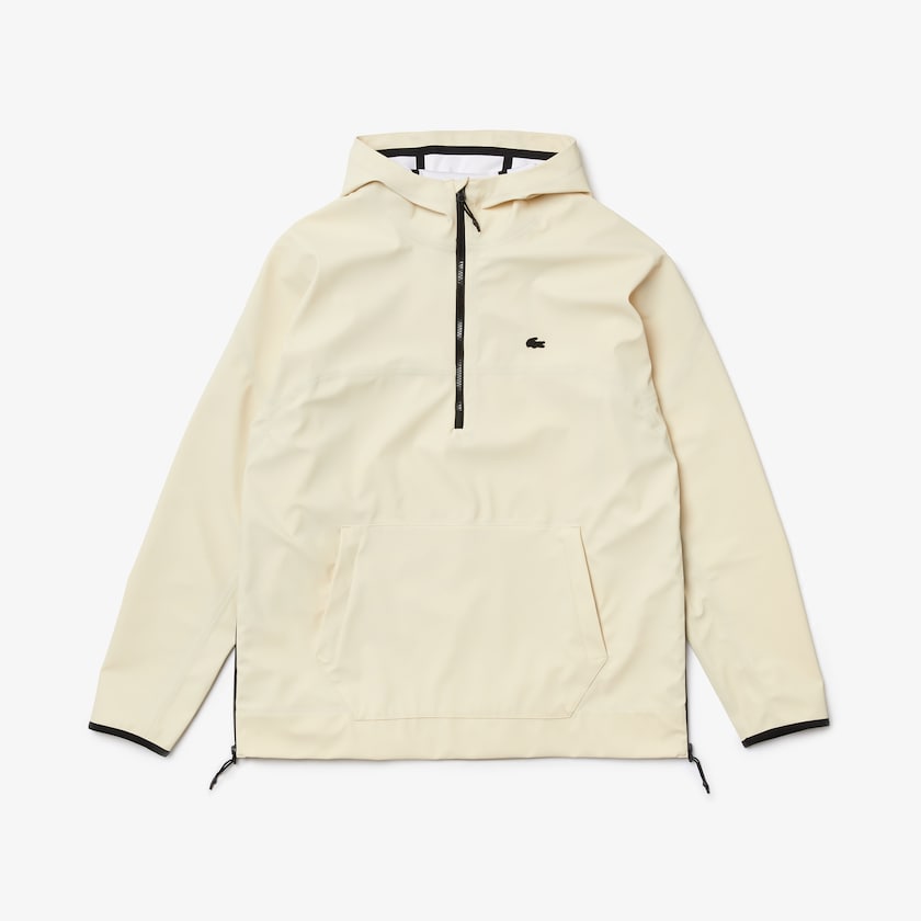 Chamarras Lacoste Hooded Lightweight Hybrid Pullover Hombre Beige | OA4-71097S5
