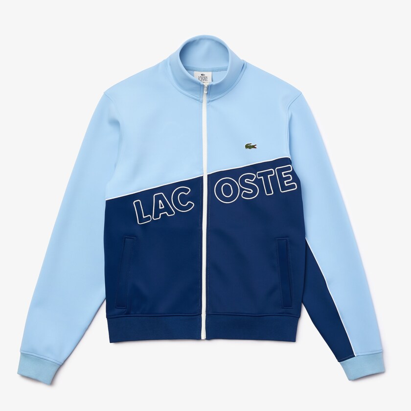 Chamarras Lacoste LIVE Colorblock Neoprene Tracksuit Hombre Azules | YB6-46434M4