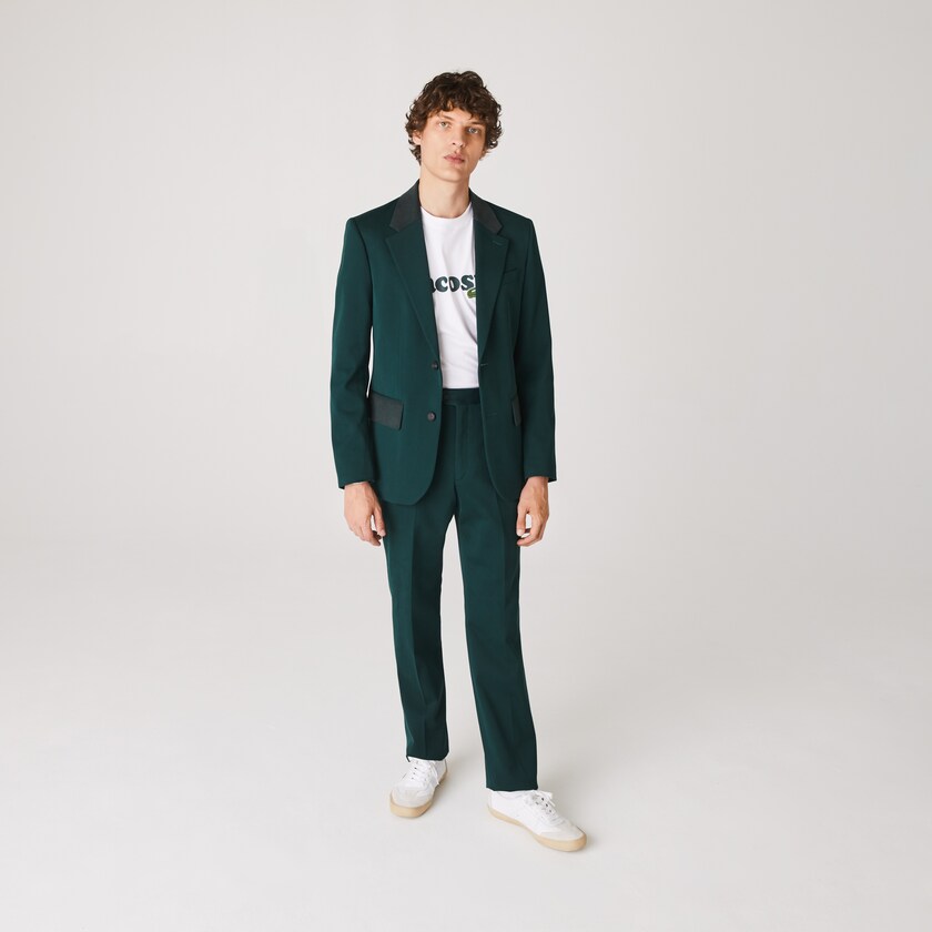 Chamarras Lacoste LIVE Cotton Cloth Suit Hombre Verdes | LM8-45564D7
