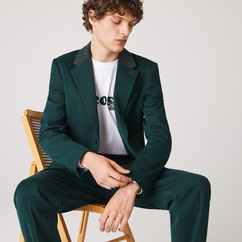 Chamarras Lacoste LIVE Cotton Cloth Suit Hombre Verdes | LM8-45564D7
