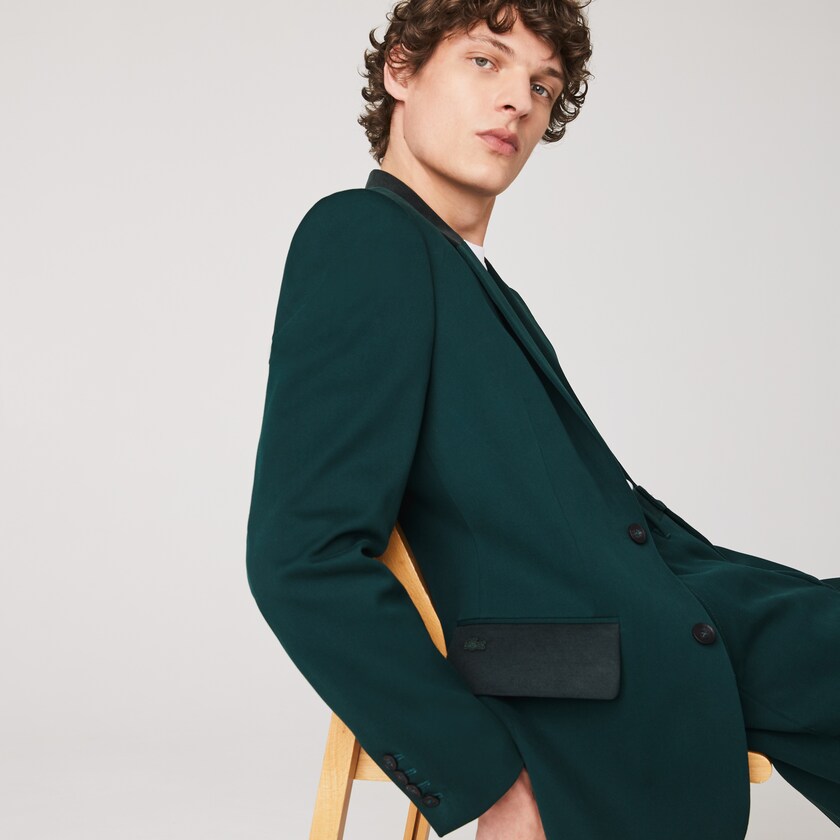 Chamarras Lacoste LIVE Cotton Cloth Suit Hombre Verdes | LM8-45564D7