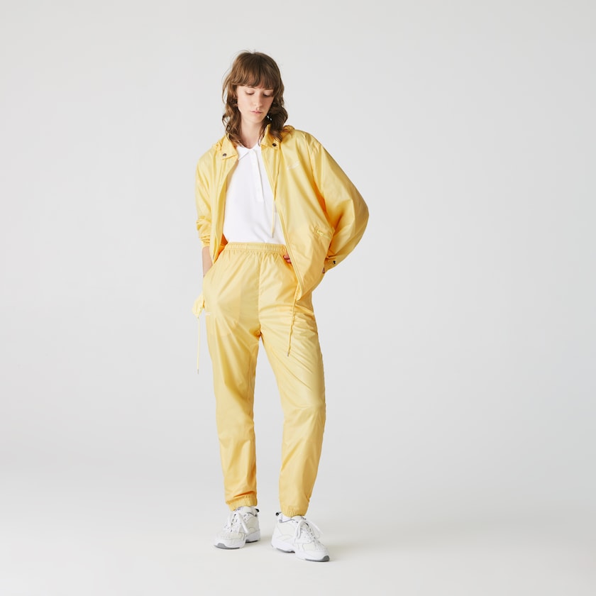 Chamarras Lacoste LIVE Lightweight Collapsible Zip Rain Mujer Amarillos | XO5-21332A4