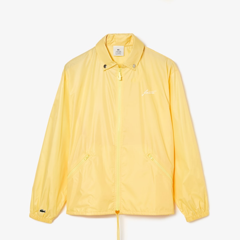 Chamarras Lacoste LIVE Lightweight Collapsible Zip Rain Mujer Amarillos | XO5-21332A4