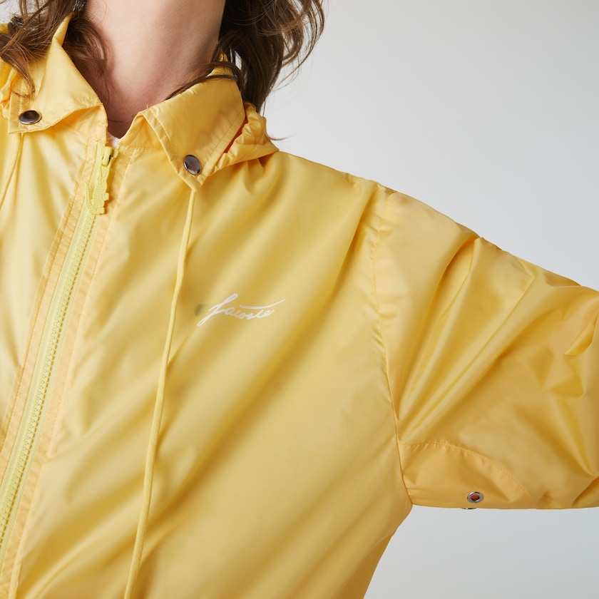 Chamarras Lacoste LIVE Lightweight Collapsible Zip Rain Mujer Amarillos | XO5-21332A4
