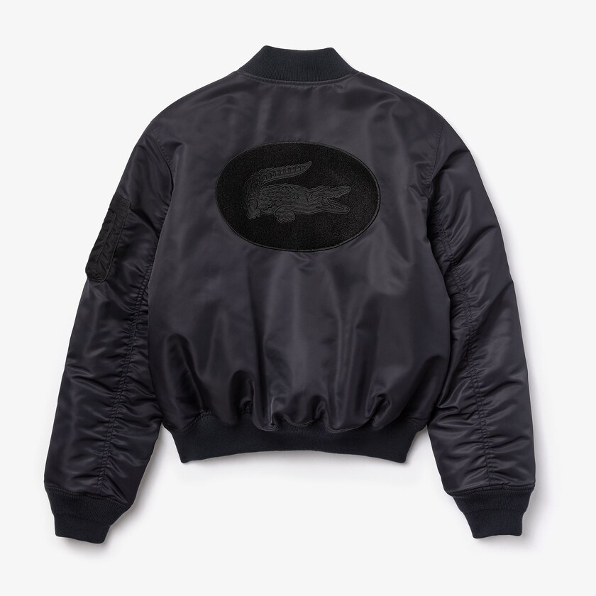 Chamarras Lacoste LIVE Oversized Contrast Bomber Hombre Negros | ZK2-86708C1
