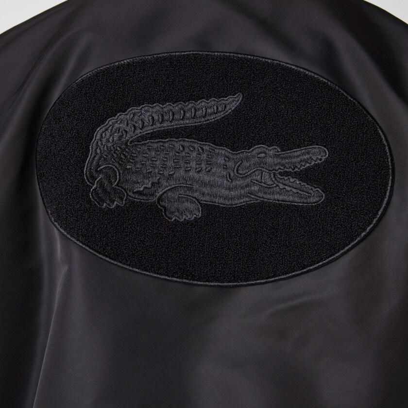 Chamarras Lacoste LIVE Oversized Contrast Bomber Hombre Negros | ZK2-86708C1