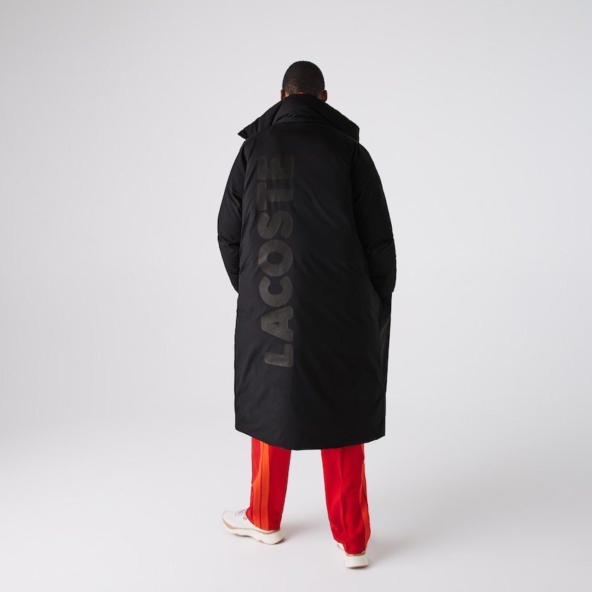 Chamarras Lacoste LIVE Oversized Water-Resistant Quilted Mujer Negros | CQ9-43634T2