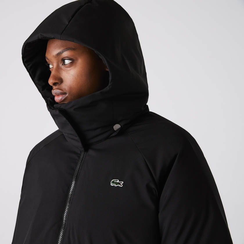 Chamarras Lacoste LIVE Oversized Water-Resistant Quilted Mujer Negros | CQ9-43634T2