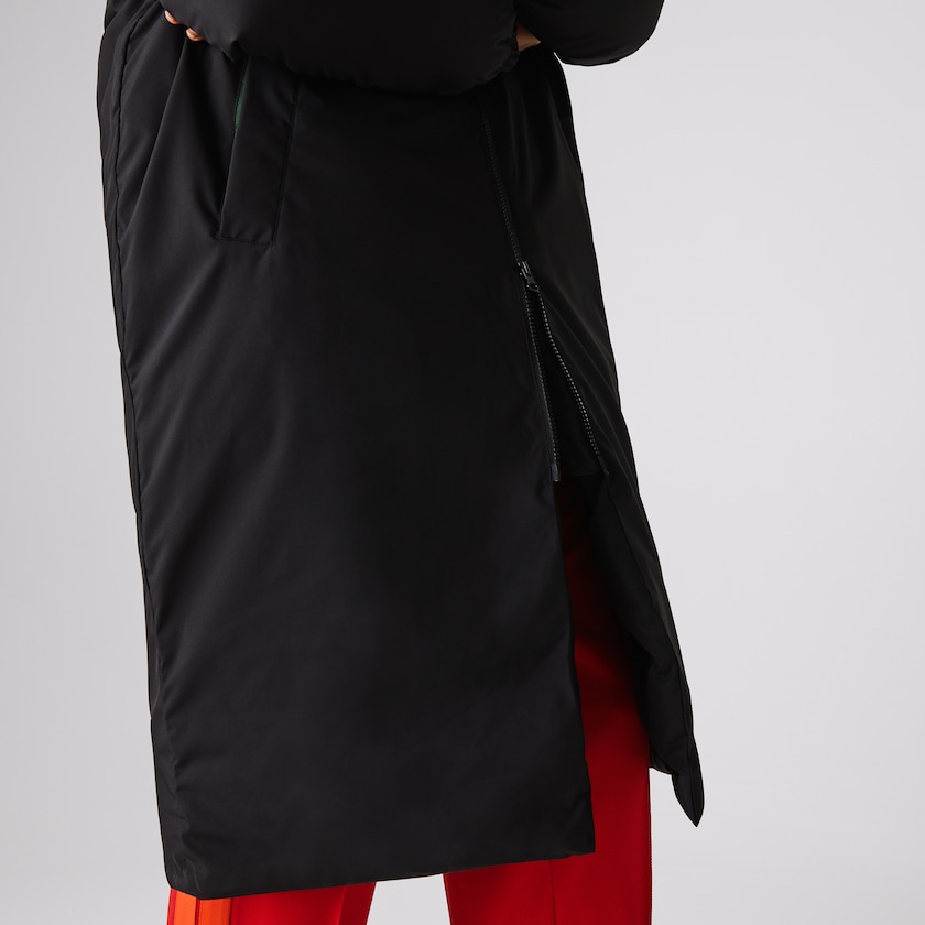 Chamarras Lacoste LIVE Oversized Water-Resistant Quilted Mujer Negros | CQ9-43634T2