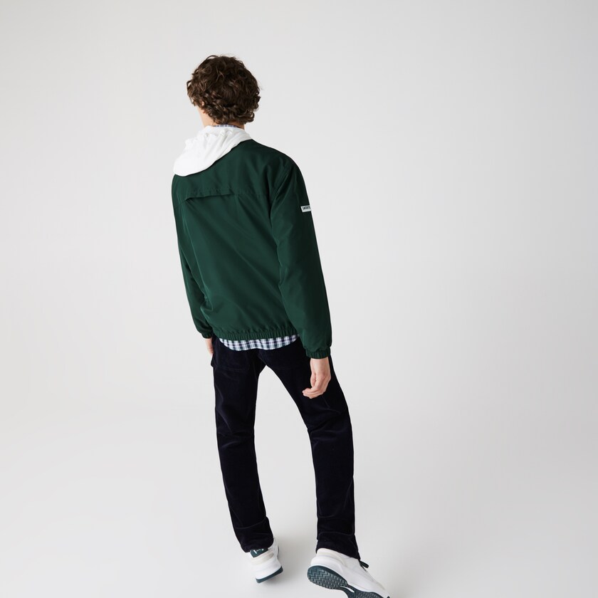 Chamarras Lacoste Lightweight Colorblock Hooded Hombre Verdes Azul Marino Azules Blancos | BN9-76847L0