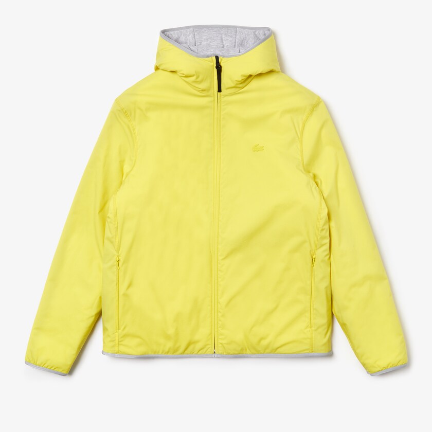 Chamarras Lacoste Motion Reversible Hombre Grises Amarillos | DQ8-43524D1