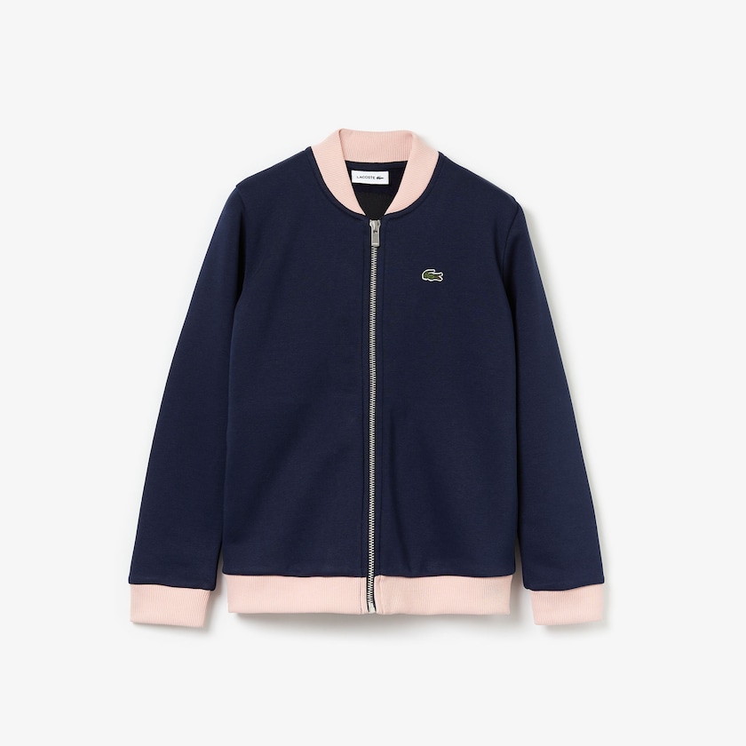Chamarras Lacoste Niños Azul Marino Azules Rosas Claro Rojos Oversize Croc and Heart Full-Zip Bomber CD5-14191Y1