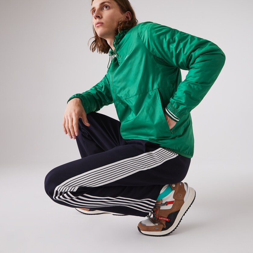 Chamarras Lacoste SPORT Hooded Water-Resistant Hombre Verdes | UG0-77087D5