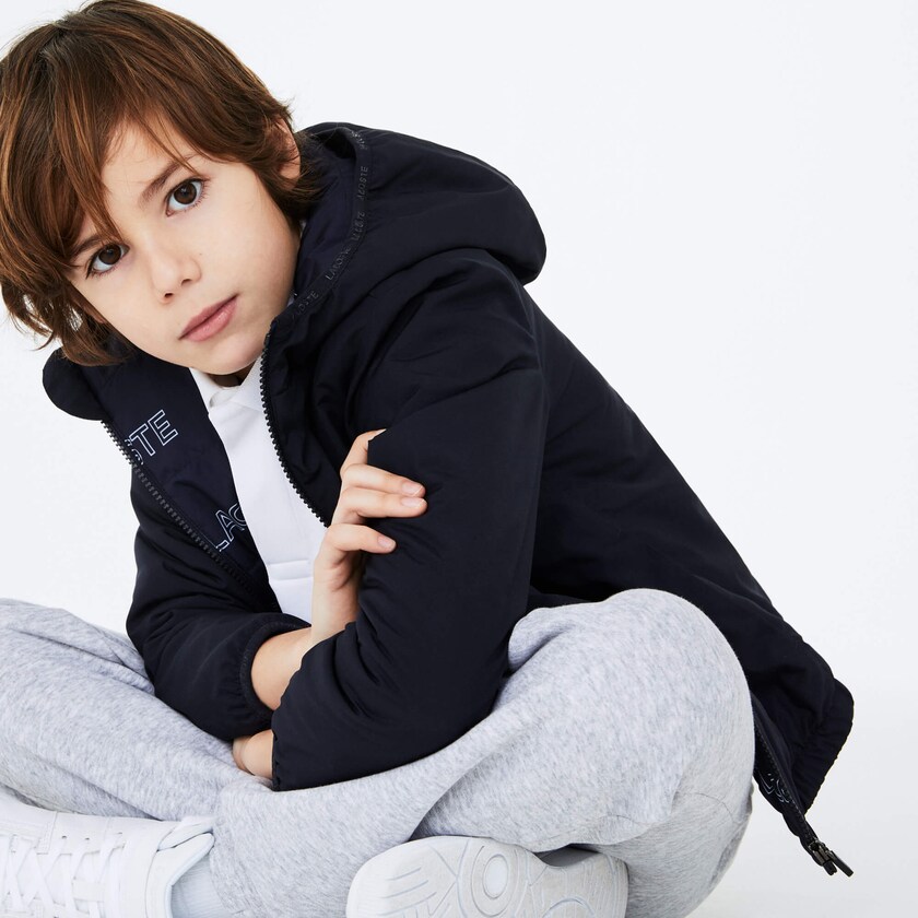 Chamarras Lacoste Niños Azul Marino Azules Blancos SPORT Lightweight NQ8-57515V9