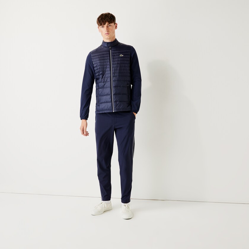Chamarras Lacoste SPORT Lightweight Water-Resistant Quilted Golf Hombre Azul Marino Azules | VV9-34253Q7