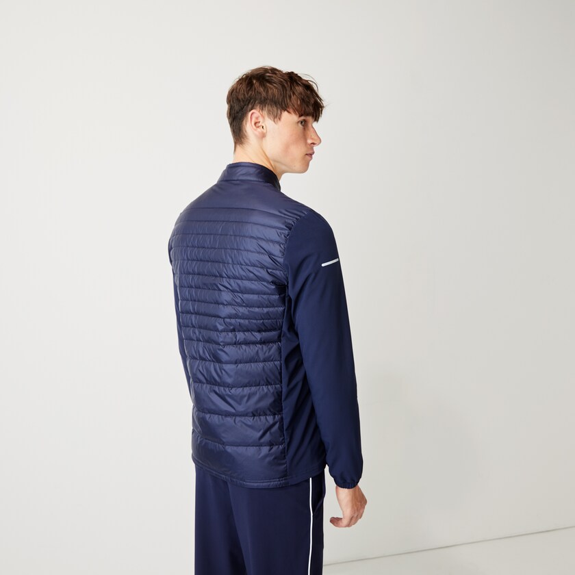 Chamarras Lacoste SPORT Lightweight Water-Resistant Quilted Golf Hombre Azul Marino Azules | VV9-34253Q7