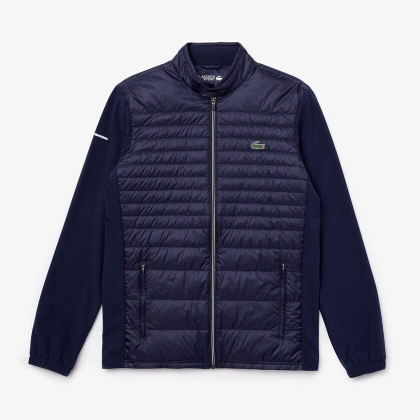 Chamarras Lacoste SPORT Lightweight Water-Resistant Quilted Golf Hombre Azul Marino Azules | VV9-34253Q7