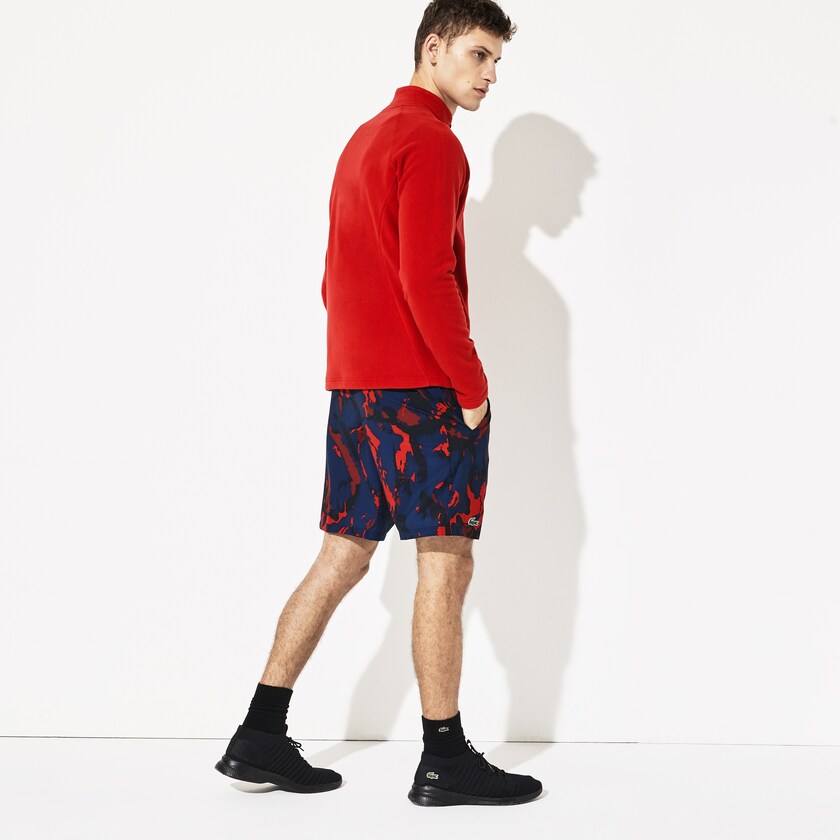 Chamarras Lacoste SPORT Novak Djokovic Tech Fleece Hombre Rojos Azul Marino Azules | IF2-85318W5
