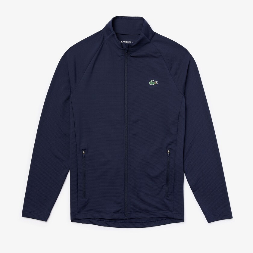 Chamarras Lacoste SPORT Stretch Ergonomic Zippered Golf Hombre Azul Marino Azules | NF6-59945K3