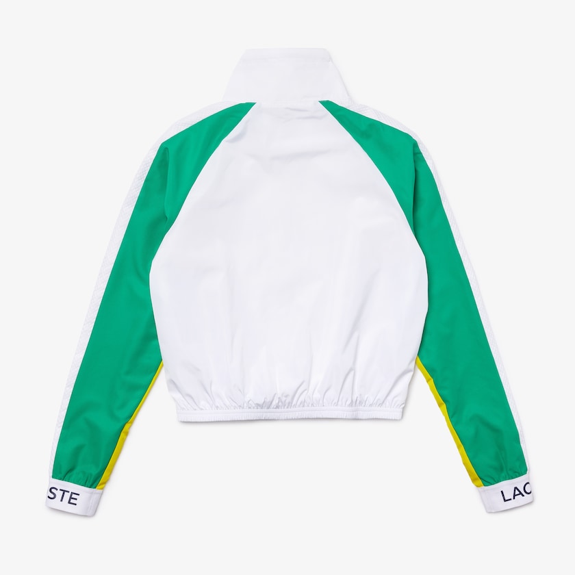 Chamarras Lacoste SPORT Water-Resistant Zip Tennis Mujer Blancos Verdes Amarillos Azul Marino Azules | VV7-91069L2