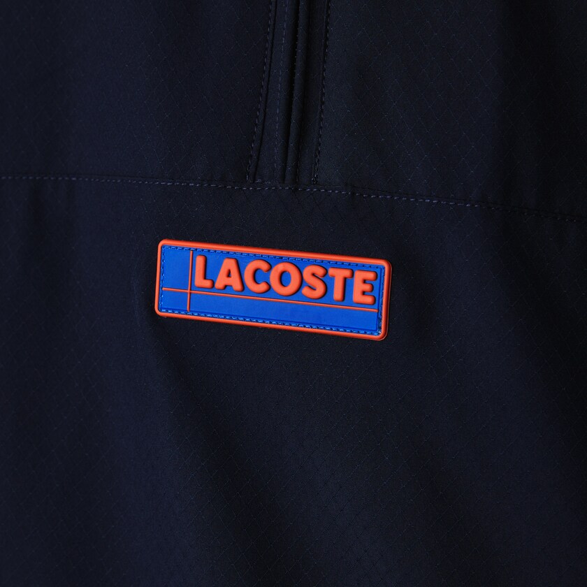 Chamarras Lacoste SPORT Zip Neck Lightweight Water-Resistant Hombre Azul Marino Azules Azules Rojos Amarillos | AS4-32193G2