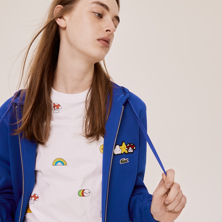 Chamarras Lacoste x FriendsWithYou Design Zippered Mujer Azules | NO1-76437W6