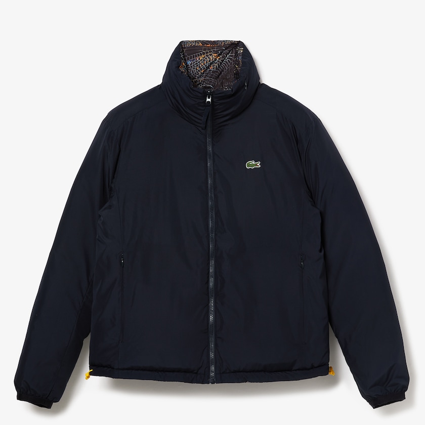 Chamarras Lacoste x National Geographic Print Quilted Mujer Blancos Azul Marino Azules | TX4-11681M1