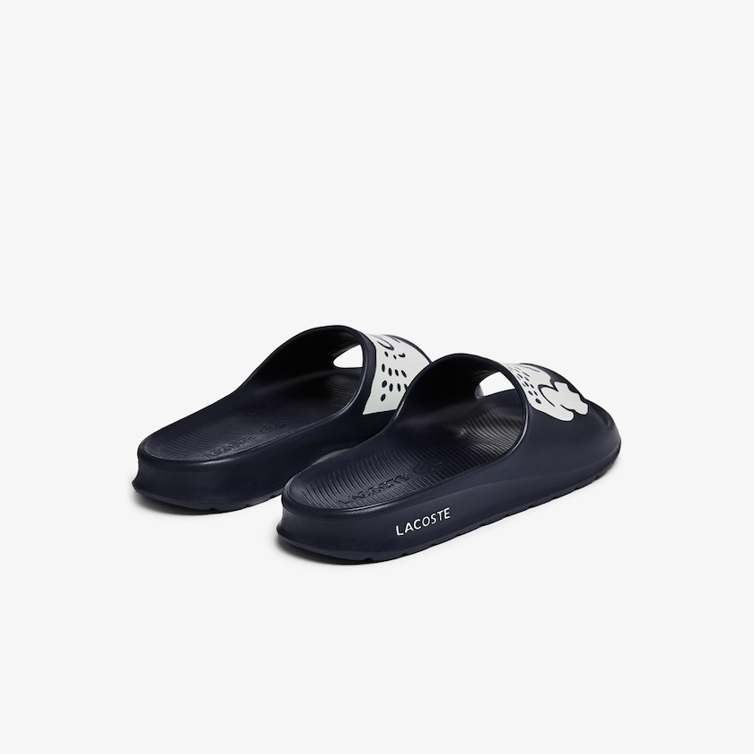 Chanclas Lacoste Croco 2.0 Synthetic Hombre Azul Marino Blancos | JB5-08490P2