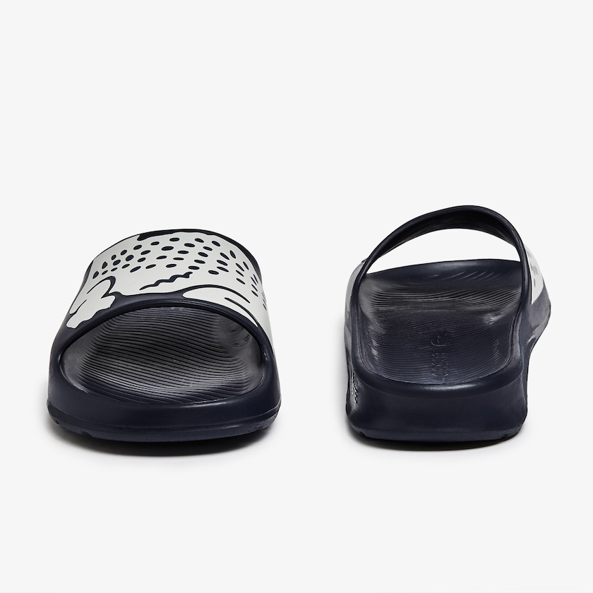 Chanclas Lacoste Croco 2.0 Synthetic Hombre Azul Marino Blancos | JB5-08490P2