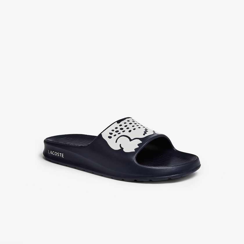 Chanclas Lacoste Croco 2.0 Synthetic Hombre Azul Marino Blancos | JB5-08490P2