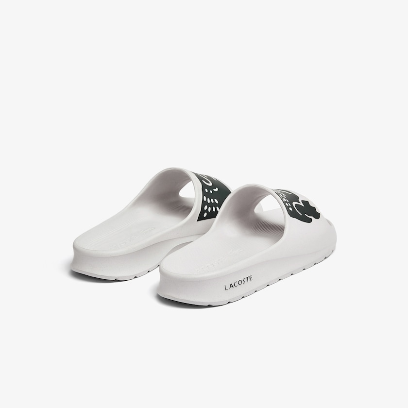 Chanclas Lacoste Croco 2.0 Synthetic Hombre Blancos Verdes Oscuro | VQ2-66666C0
