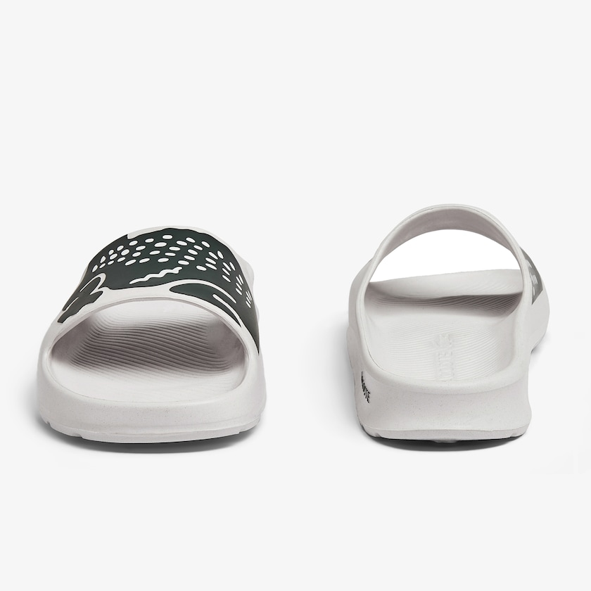 Chanclas Lacoste Croco 2.0 Synthetic Hombre Blancos Verdes Oscuro | VQ2-66666C0