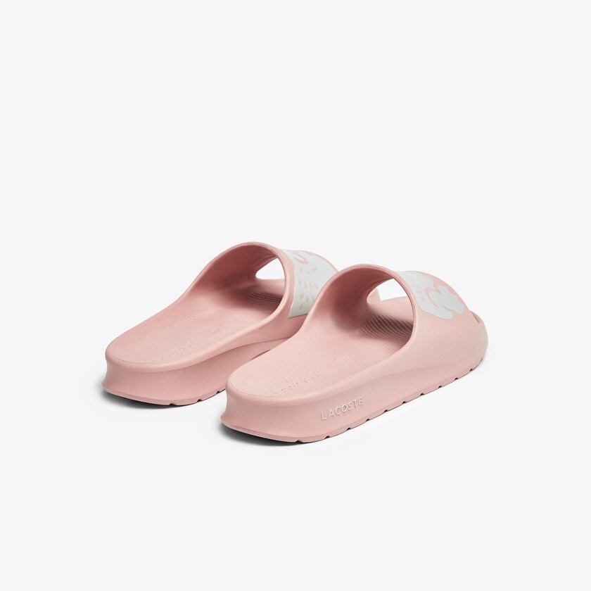 Chanclas Lacoste Croco 2.0 Synthetic Print Mujer Rosas Claro Blancos | GL2-36193W2