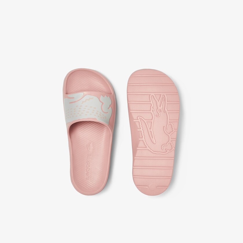 Chanclas Lacoste Croco 2.0 Synthetic Print Mujer Rosas Claro Blancos | GL2-36193W2