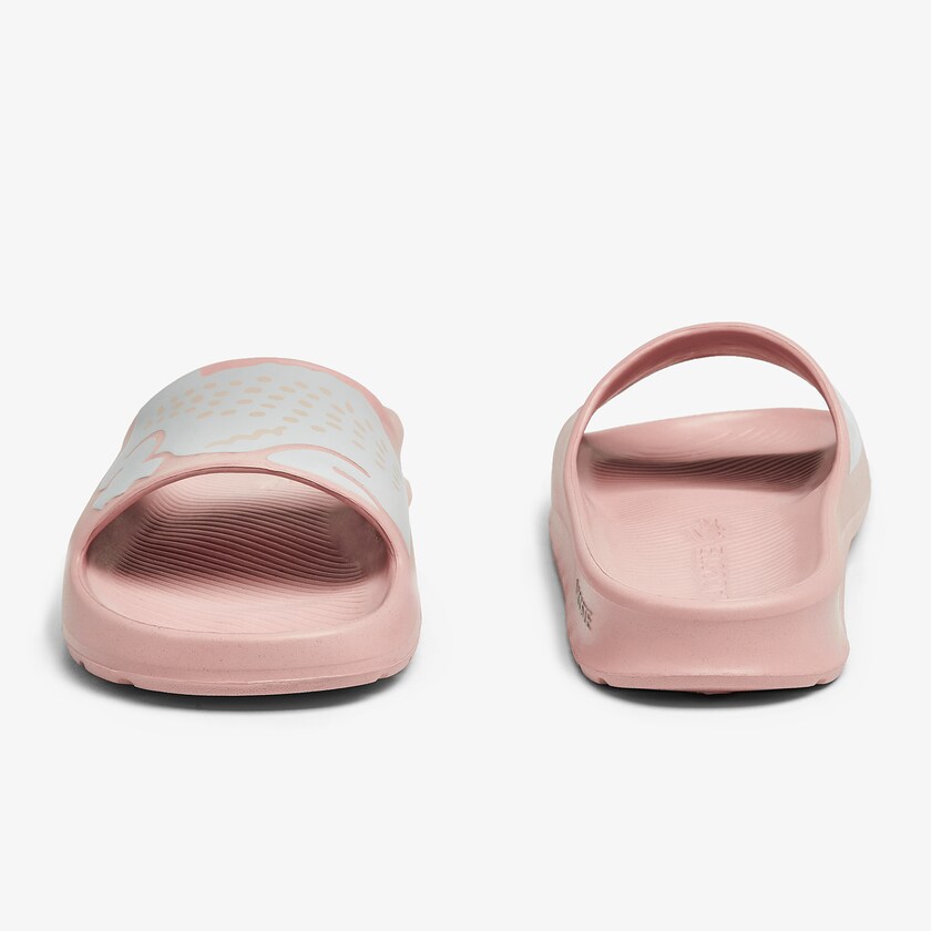 Chanclas Lacoste Croco 2.0 Synthetic Print Mujer Rosas Claro Blancos | GL2-36193W2