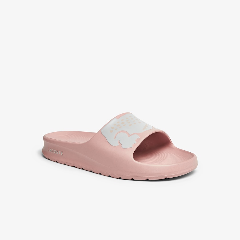 Chanclas Lacoste Croco 2.0 Synthetic Print Mujer Rosas Claro Blancos | GL2-36193W2