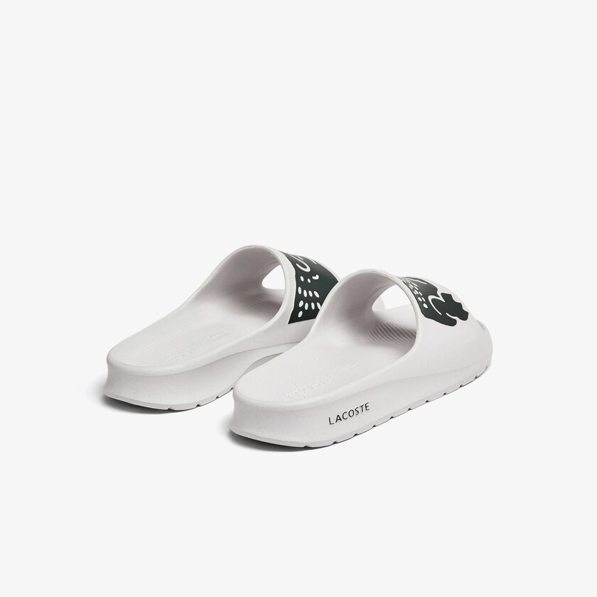 Chanclas Lacoste Croco 2.0 Synthetic Print Mujer Blancos | PE3-71577V1