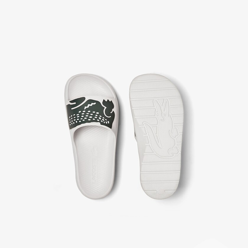 Chanclas Lacoste Croco 2.0 Synthetic Print Mujer Blancos | PE3-71577V1