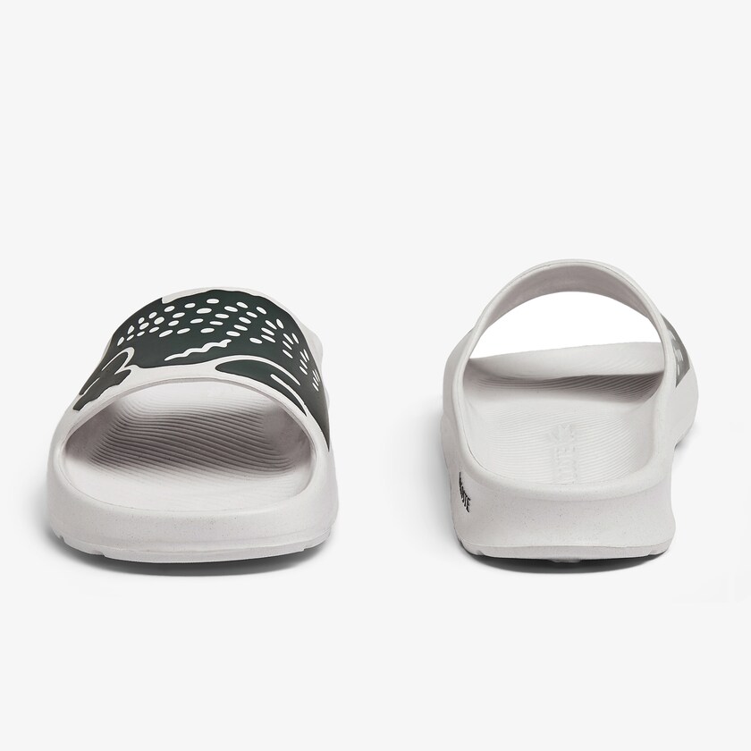 Chanclas Lacoste Croco 2.0 Synthetic Print Mujer Blancos | PE3-71577V1