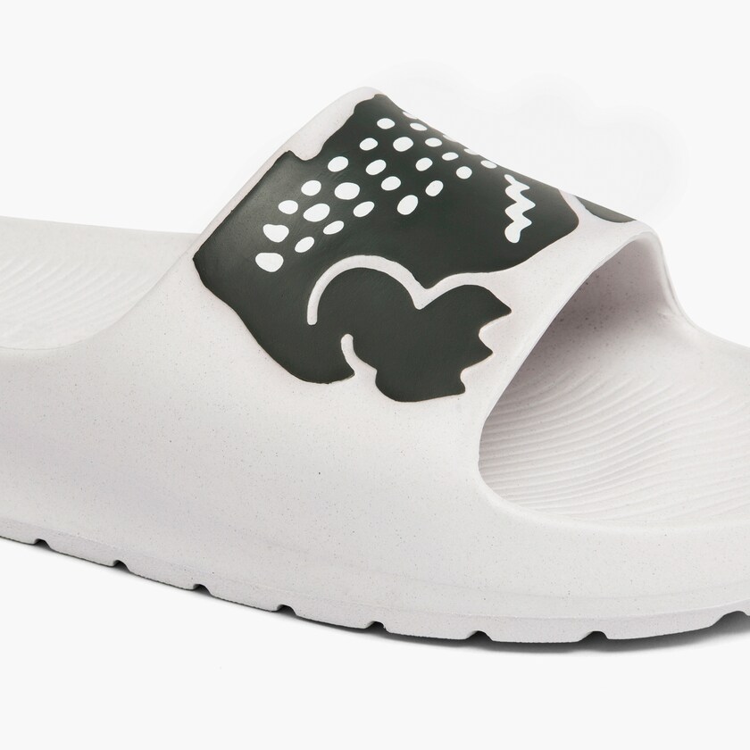 Chanclas Lacoste Croco 2.0 Synthetic Print Mujer Blancos | PE3-71577V1