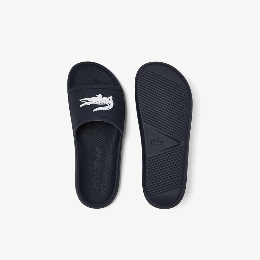Chanclas Lacoste Croco Synthetic Hombre Azul Marino Blancos | JN8-01750Z8