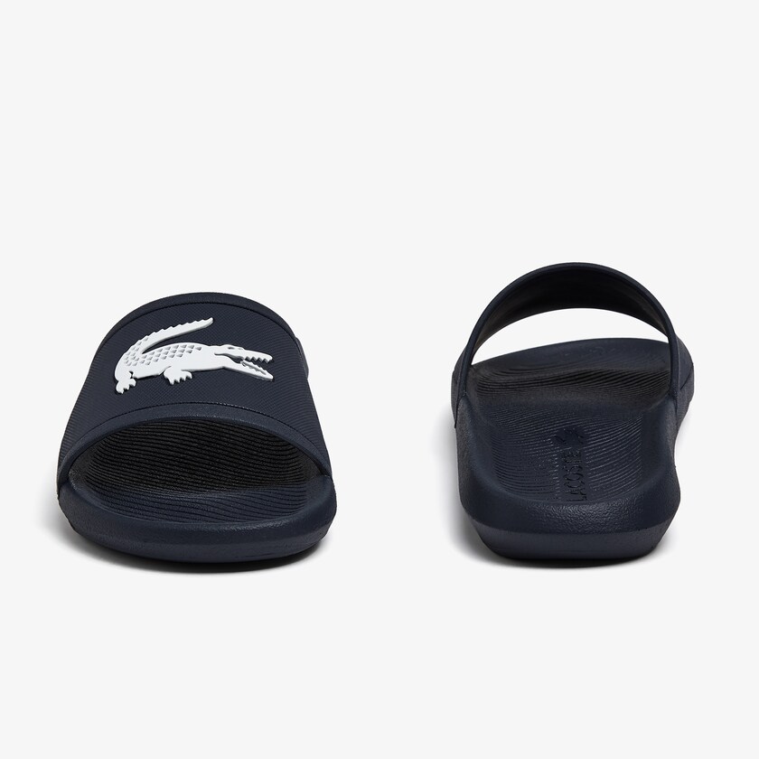 Chanclas Lacoste Croco Synthetic Hombre Azul Marino Blancos | JN8-01750Z8