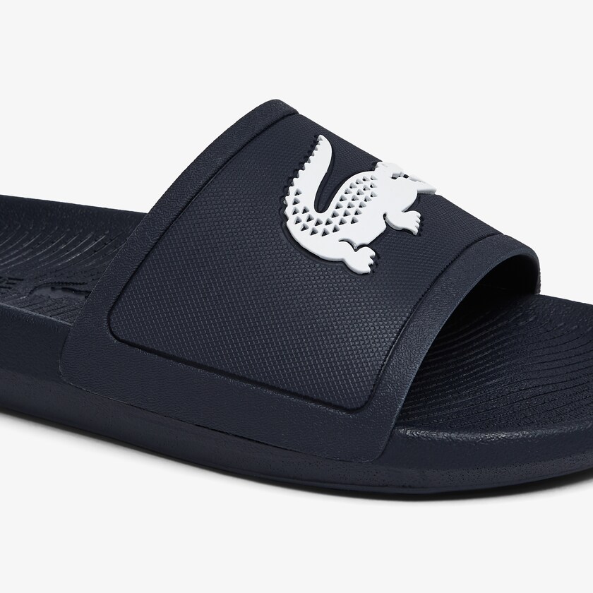 Chanclas Lacoste Croco Synthetic Hombre Azul Marino Blancos | JN8-01750Z8