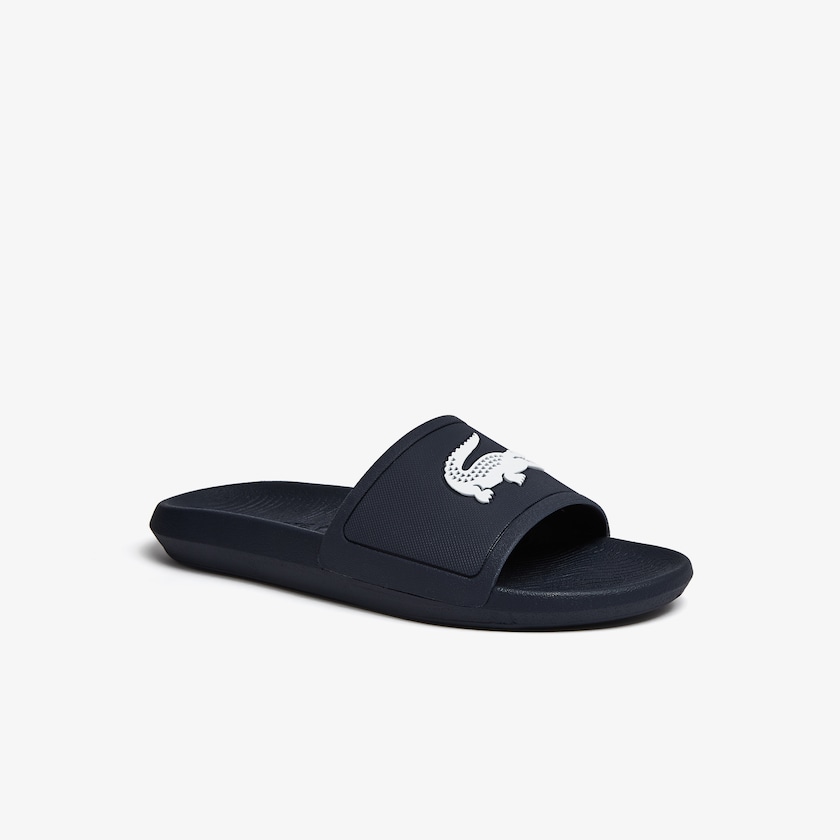 Chanclas Lacoste Croco Synthetic Hombre Azul Marino Blancos | JN8-01750Z8